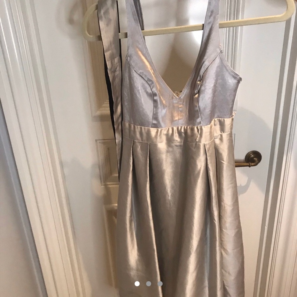 Maria Bianca Nero Silver Dress with Belt